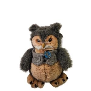 Dakin Vintage Stuffed Owl With All Tags Attached 14 Inches